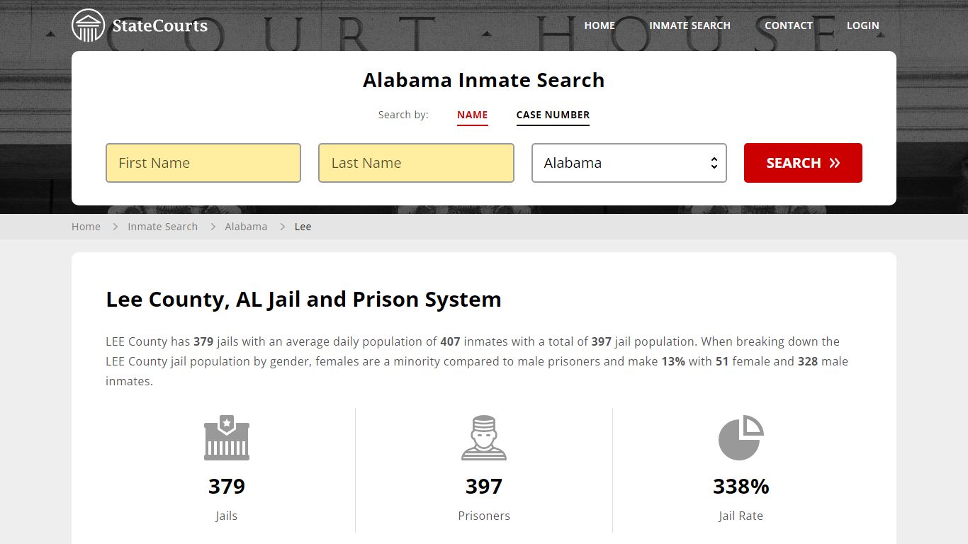 Lee County, AL Inmate Search - StateCourts